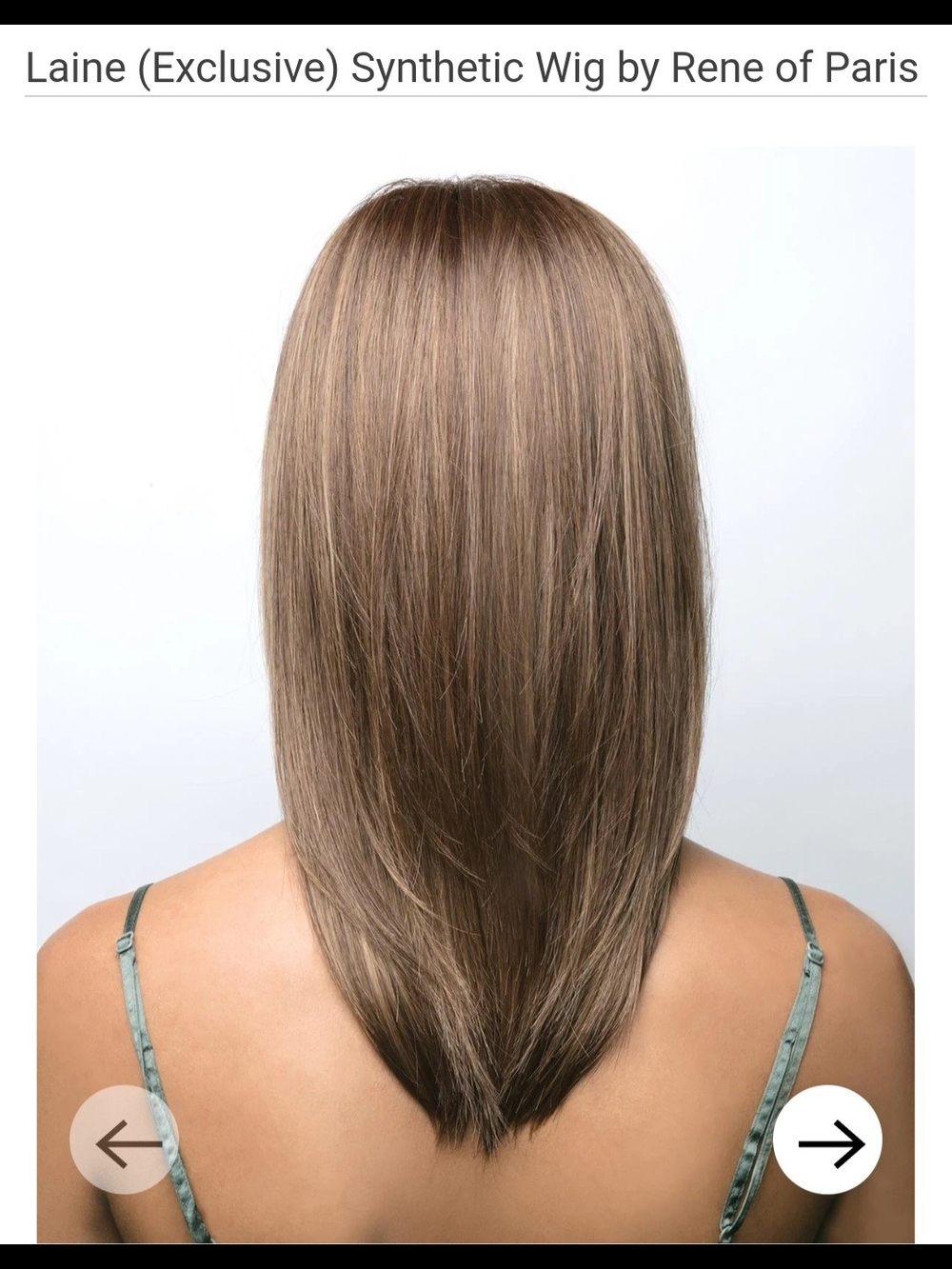 Synthetic Women's Wig in Almond Spice-R by Rene of Paris With Stand - Picture 4 of 7